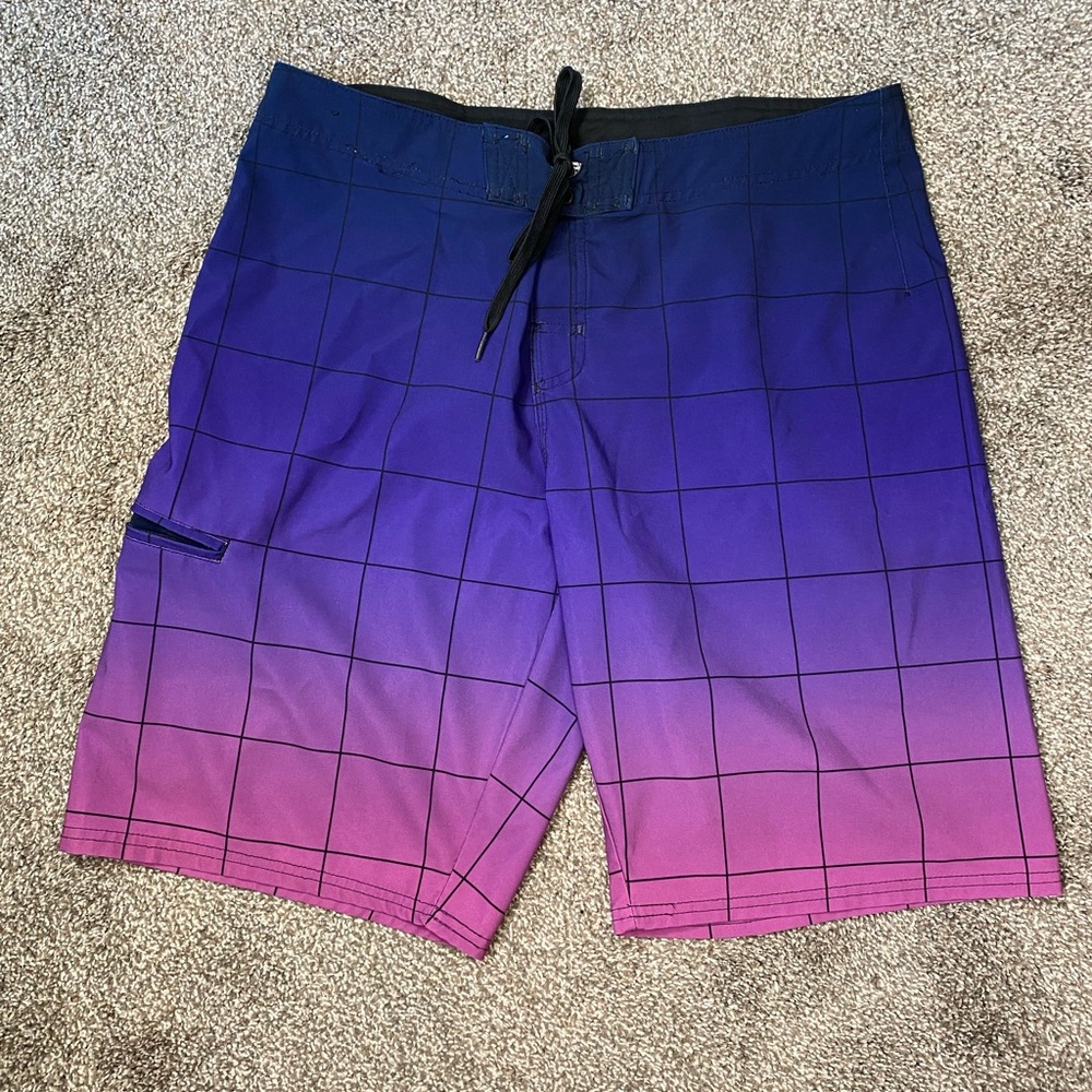 Vibrant Ambre Colored Swimming Board Shorts